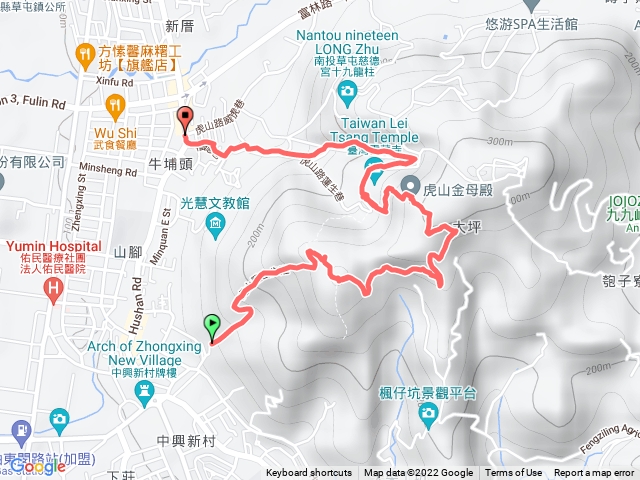 中興新村之虎山步道之肚子餓路線