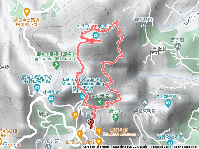 凌雲寺👉北橫123👉眾樂園👉秘境👉硬漢嶺👉弱者俱樂部👉凌雲寺