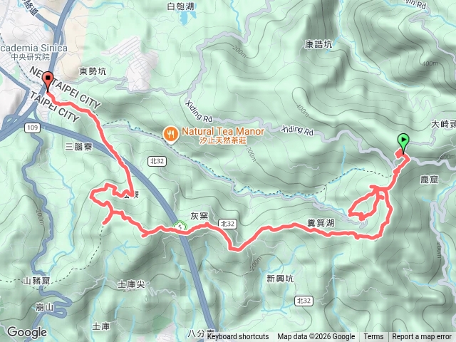 20260925舊庒9連峰-光明寺-畚箕湖山北峰-南港茶葉製造示範場-桂花林步道-畚箕湖山-鞍部-畚箕湖山西峰-三層崎山-灰窯山-土庫岳東峰-土庫岳-山豬窟尖-山豬窟尖西南峰-更寮古道-舊莊永庭橋預覽圖