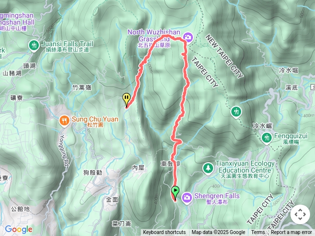 荷蘭古道東線、內雙溪古道、內寮