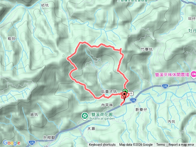新路尾山、大平林山