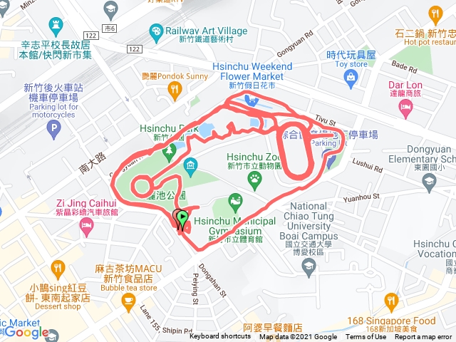 麗池公園夜跑