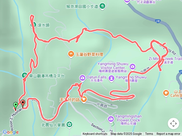 草山觀瀑吊橋、猴崁古道、紫明溪步道O走