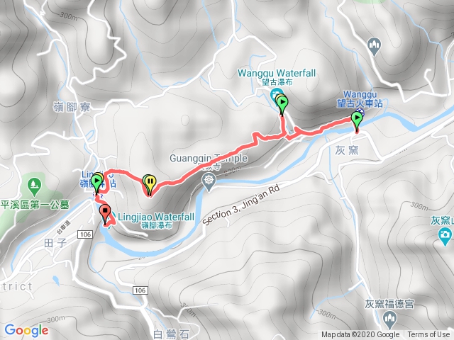 望古瀑布／車站－嶺腳瀑布／車站