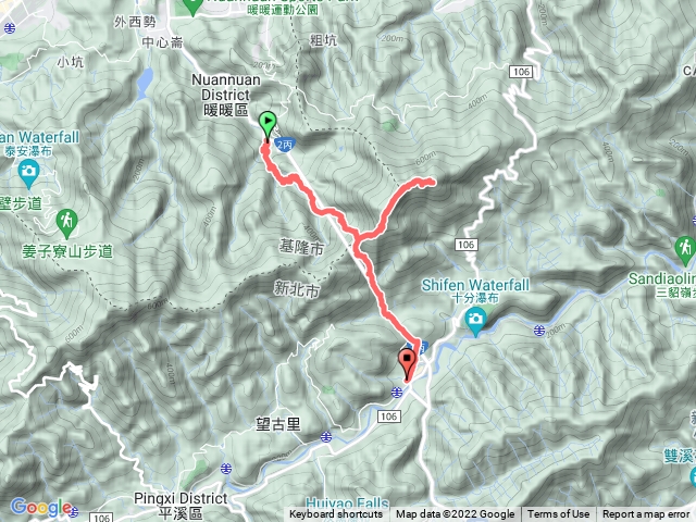 暖東峽谷、暖東舊道、五分山