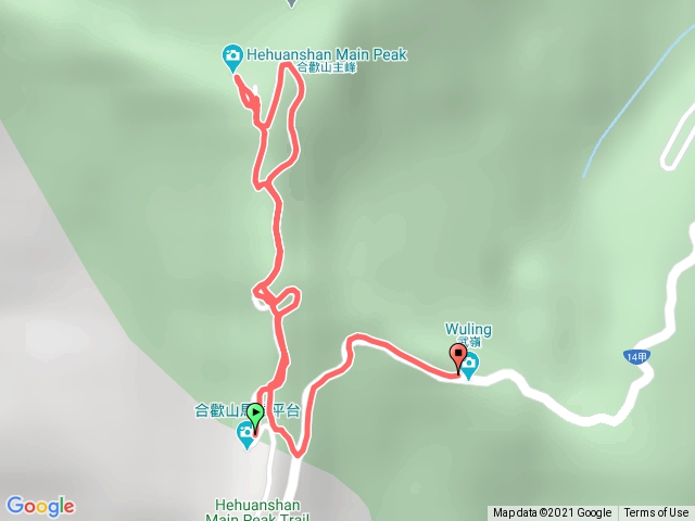 除夕合歡山主峰