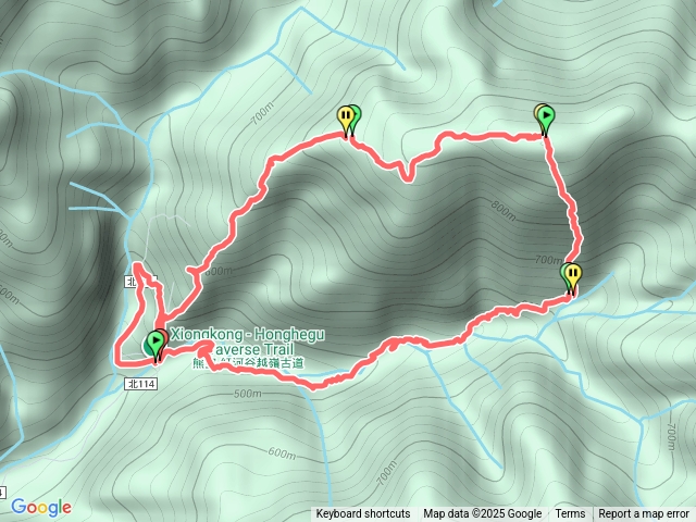 熊空橋陡上加九嶺山陡下熊空林道（林道後段迷路
