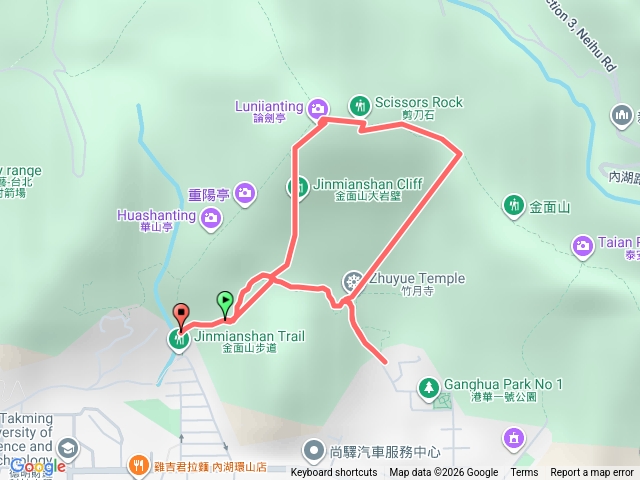 金面山步道