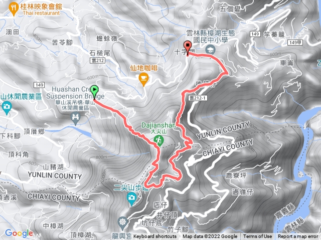 華山教育農園10-5步道上大尖山