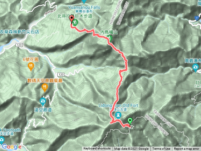 李崠山縱走內鳥嘴出北德拉曼