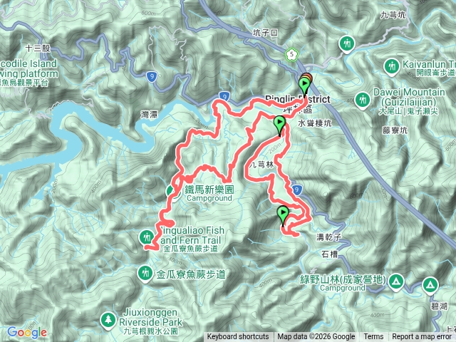 坪林金瓜寮溪O型環騎