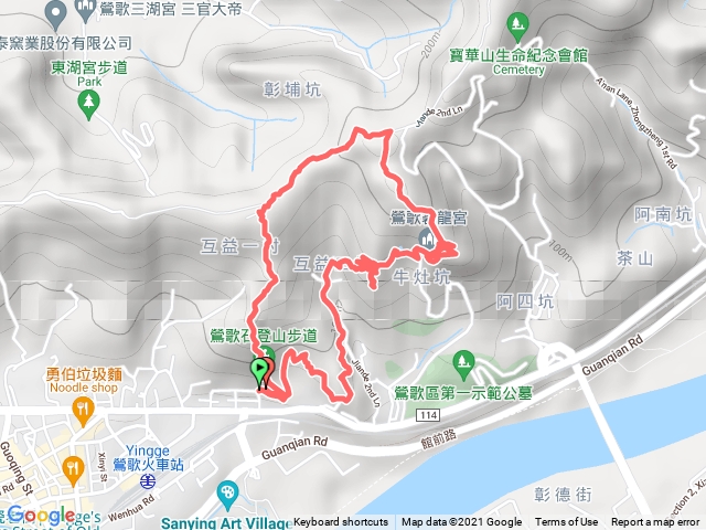 鶯歌石步道 + 碧龍宮 + 牛灶山 ( 3小時環狀路)