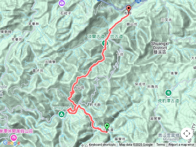 淡蘭中路第三段：三水潭土地公廟-闊瀨古道-闊瀨吊橋-枋山坑古道-中坑古道-威惠廟預覽圖