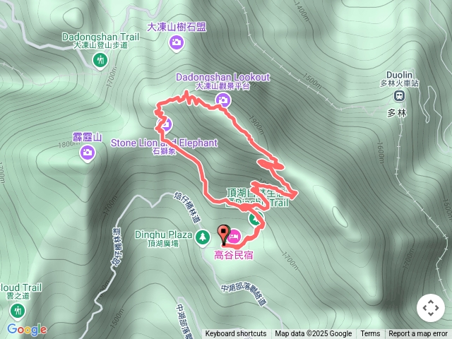頂湖-大凍山O型