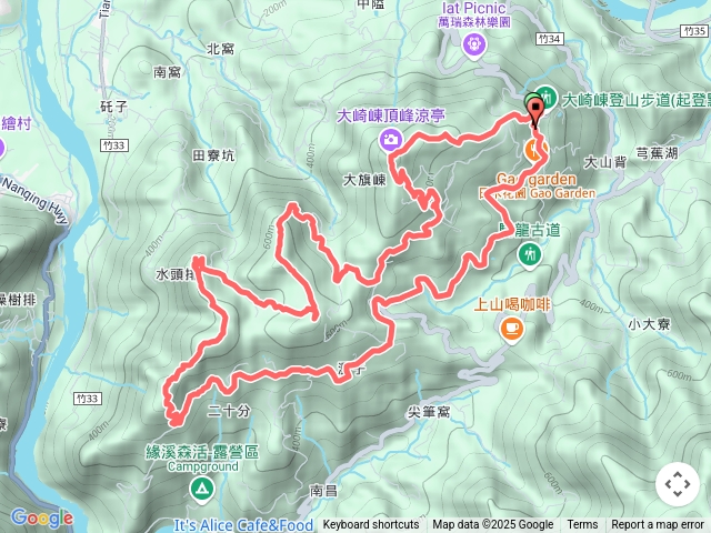2023-12-24 竹東樂善堂～大山背山～田寮,山～薯園山O繞
