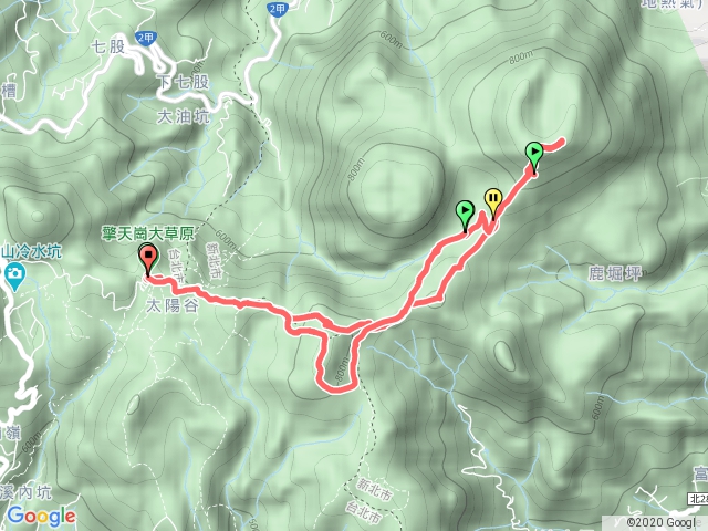 磺嘴山、翠翠谷 、石梯嶺