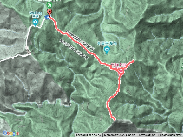奇萊主北峰2日（本來想上奇萊池山，結果路徑不明顯折返）