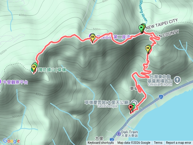 大里灣坑頭山二等三角點預覽圖