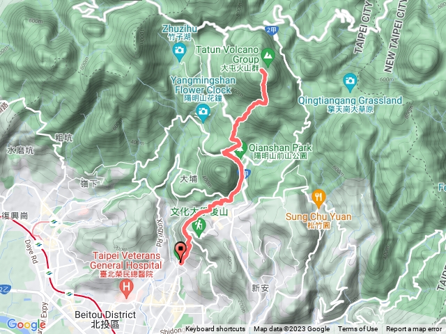 天母水管路 陽明山 七星山