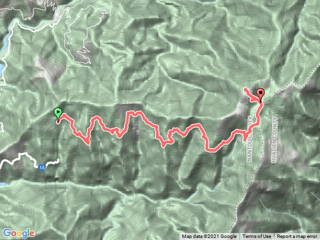奇萊連峰北壁下屏風D1