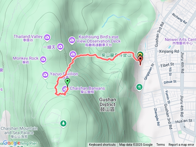 柴山龍泉寺登山口-北好漢坡-盤榕