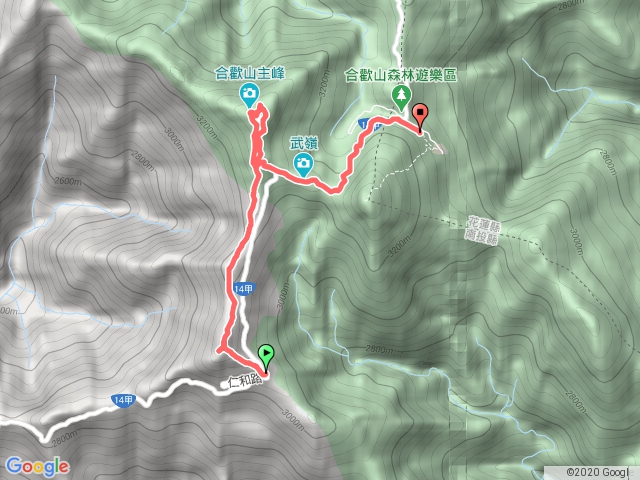 20200322合歡南峰合歡主峰(昆陽上武嶺下).gpx