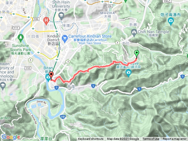 20211220貓空越嶺新店小獅山