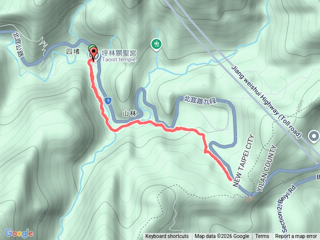 20260213 四堵古道 (關聖宮至石牌縣界公園) 原路來回預覽圖