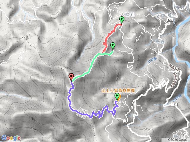 鵝公髻山.三個登山口