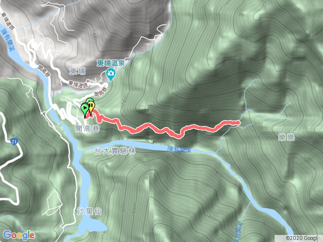 八通關越道西段雲龍瀑布