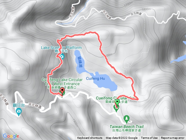 翠峰湖環山 逆時針