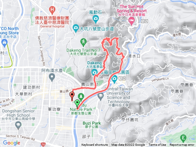藍天白雲橋6號半步道上接9號接10號下到新都公園