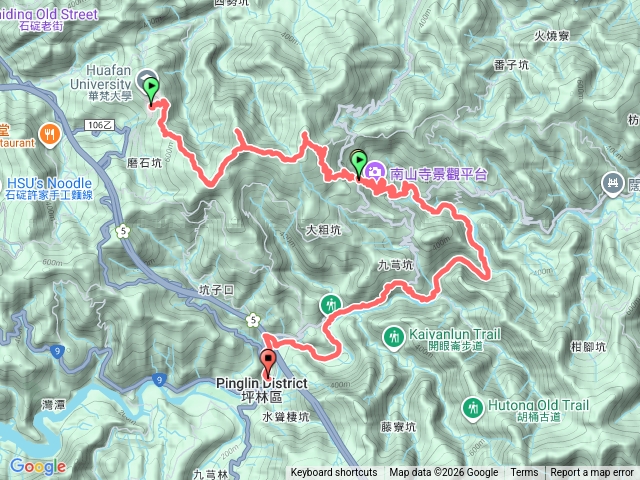 石碇華梵大學-獅公髻尾山-大舌湖-坪林老街(2026-1-18)預覽圖
