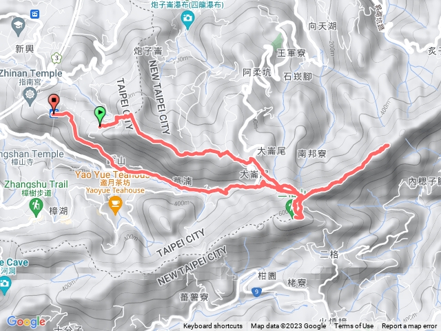 猴山岳+二格山+筆架山南峰、北峰