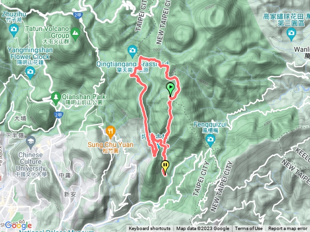荷蘭古道 高頂山 北五指山 擎天崗