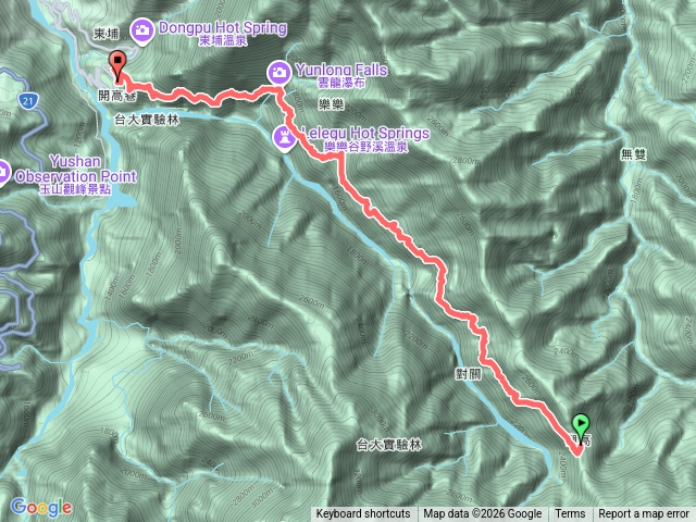 觀高山屋到登山口