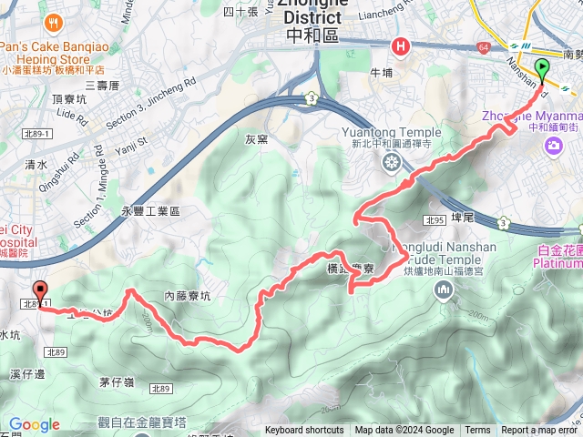 2024-10-11中和南勢角-圓通寺-青龍嶺-土城萊爾富哲青店