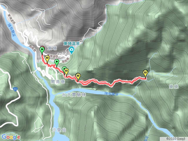 東埔 八通關西段 至雲龍瀑布