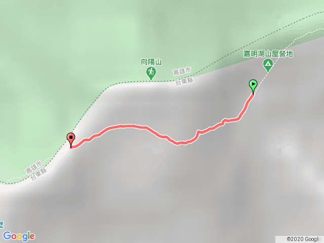D2: 嘉明湖山屋-向陽山叉路