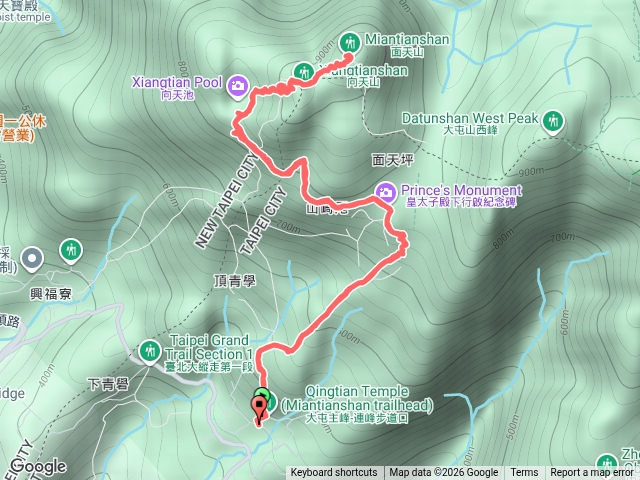清天宮至向天山