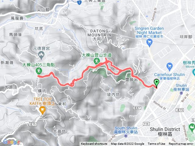 大同山、青龍嶺、大青坑崙、大棟山來回