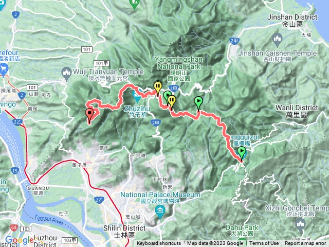 陽明山東西大縱走(含向天山面天山)