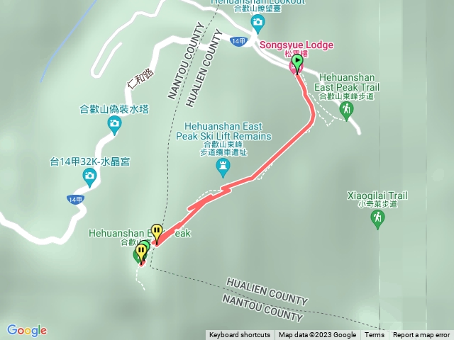 松雪樓 合歡山東峰 上山時間