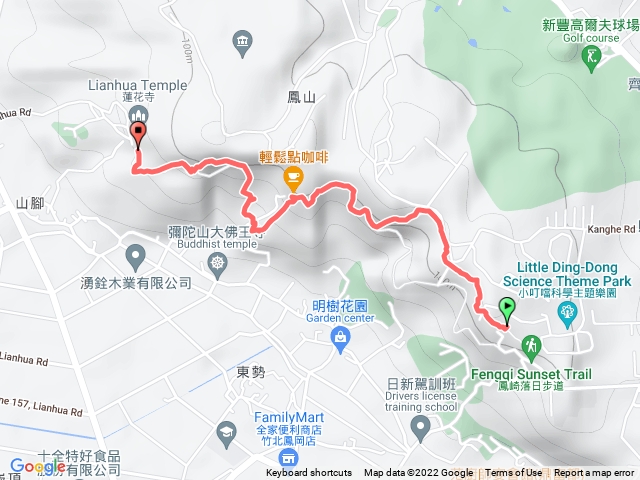 鳳崎日落步道 天德堂進蓮花寺出 20211120