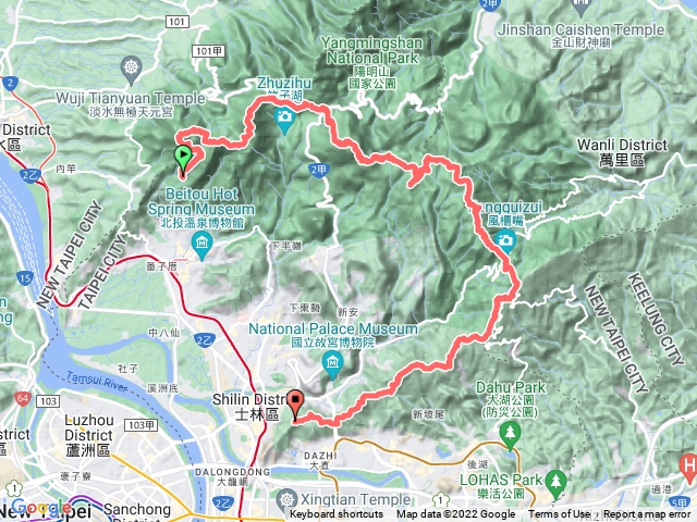 陽明山16山東西大縱走