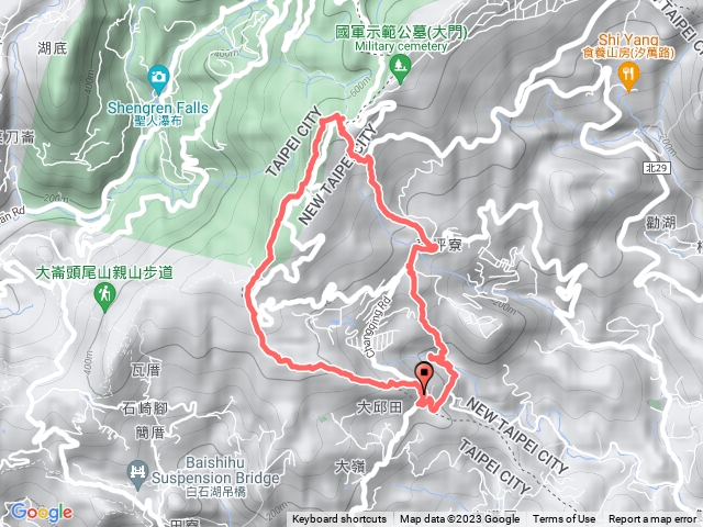 梅花山、就是小山、白石湖山、白石湖山東峰、大丘田山、消防山踏查行