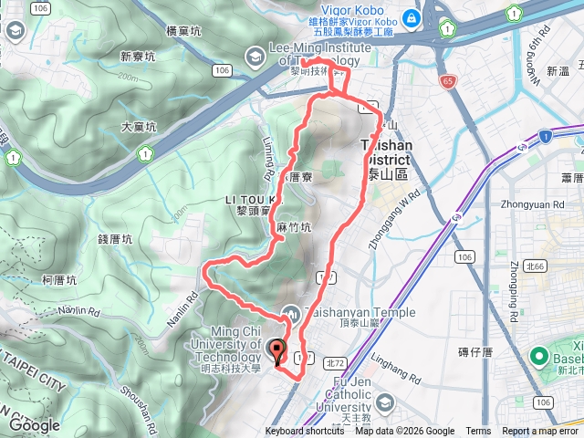 台北天際線泰山段明志路環狀預覽圖