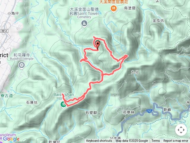 20250420 阮家土雞城-金山面山-金面山-十三份山-石厝坑山O形