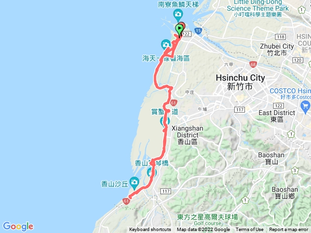 南寮漁港17km