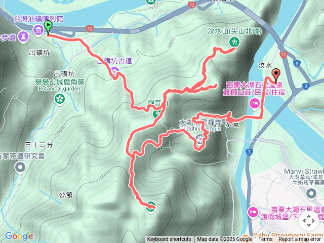 2025.06.08 台灣油礦陳列館-金童山 玉女山 汶水山 -法雲寺-汶水老街（A進B出縱走）